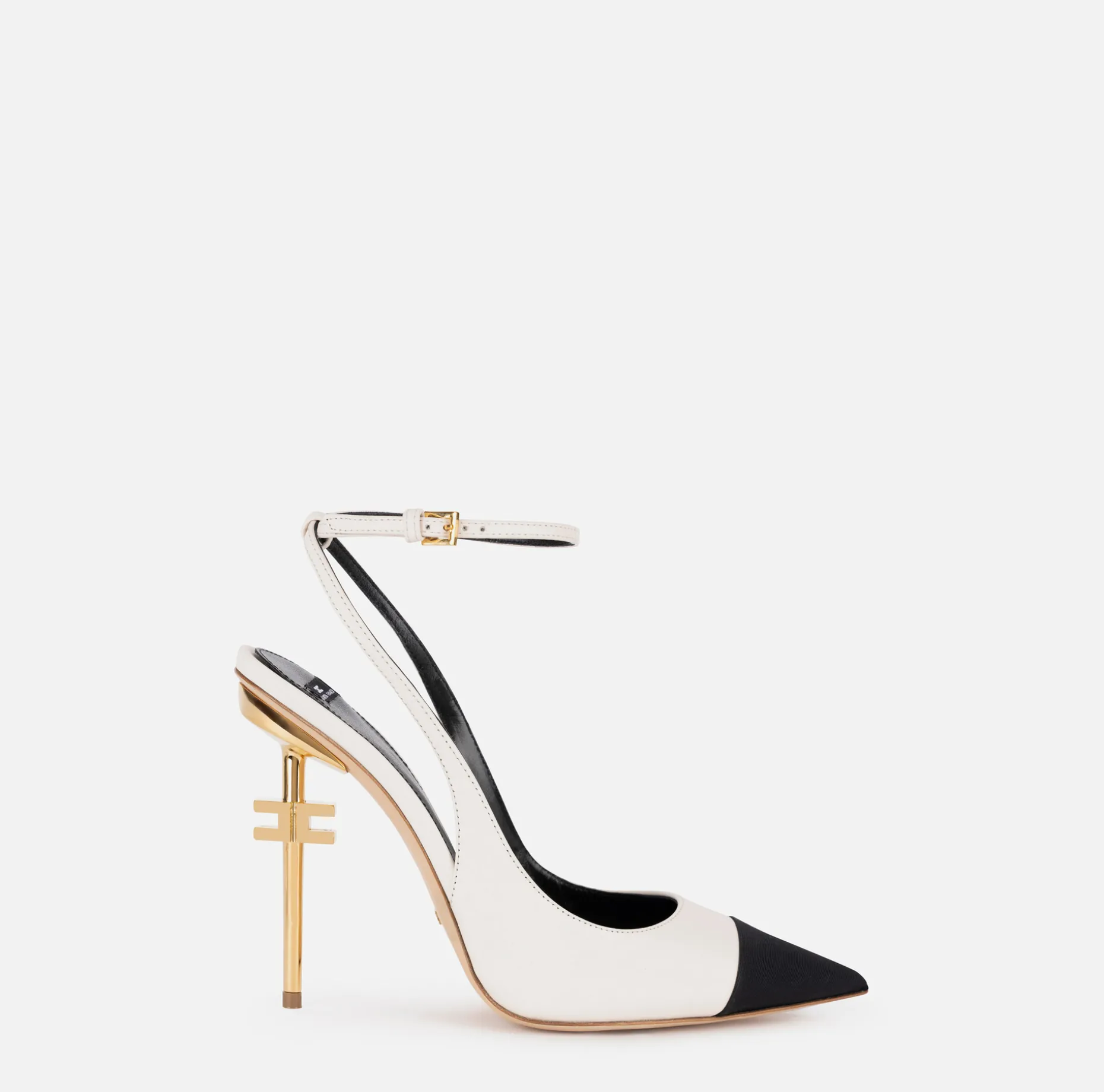 Elisabetta Franchi Pumps | Nappa leather slingback on sculpted heel