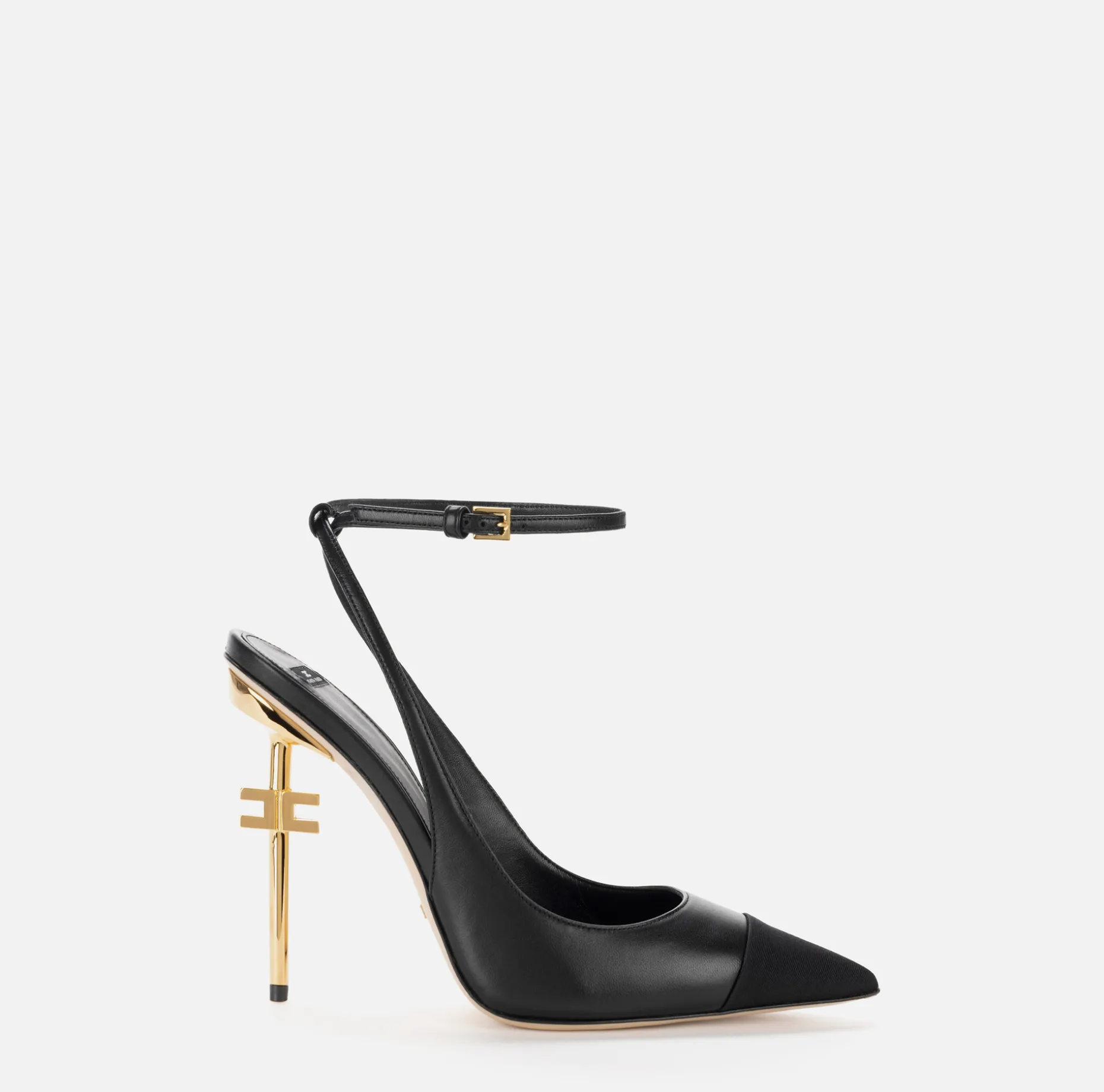 Elisabetta Franchi Pumps | Nappa leather slingback on sculpted heel