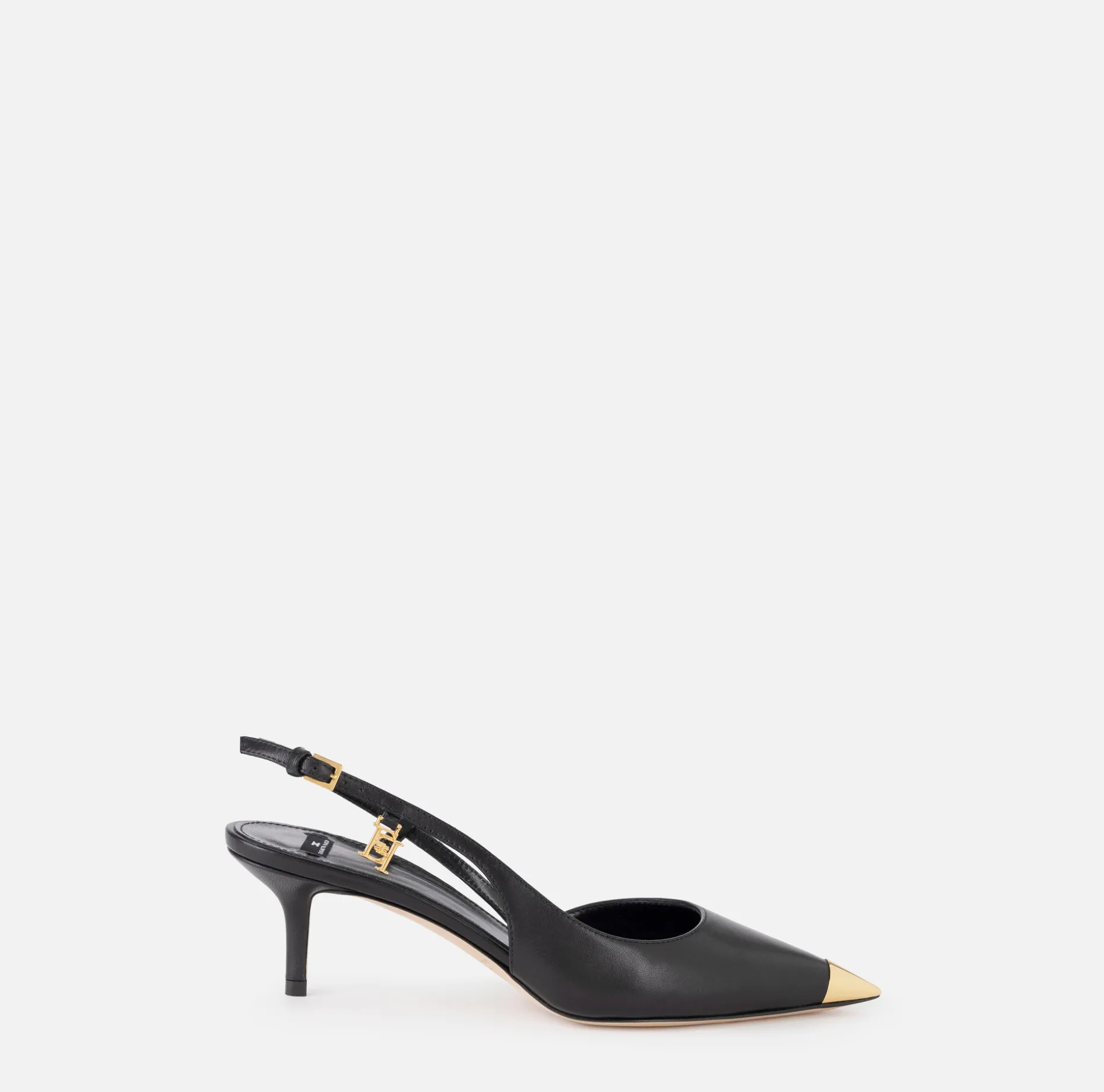 Elisabetta Franchi Pumps | Nappa leather slingback with metal toecap