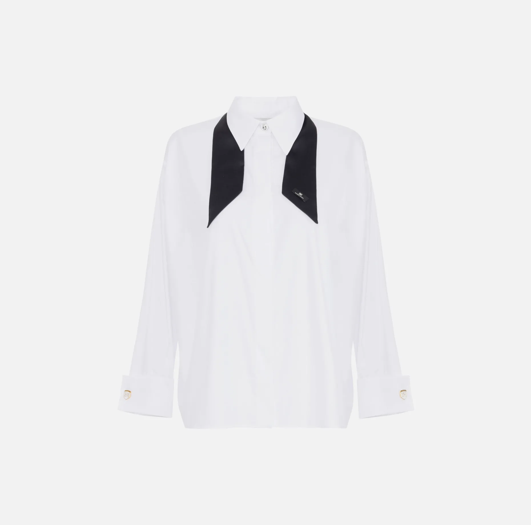 Elisabetta Franchi Shirts And Blouses | Poplin shirt with contrasting tie