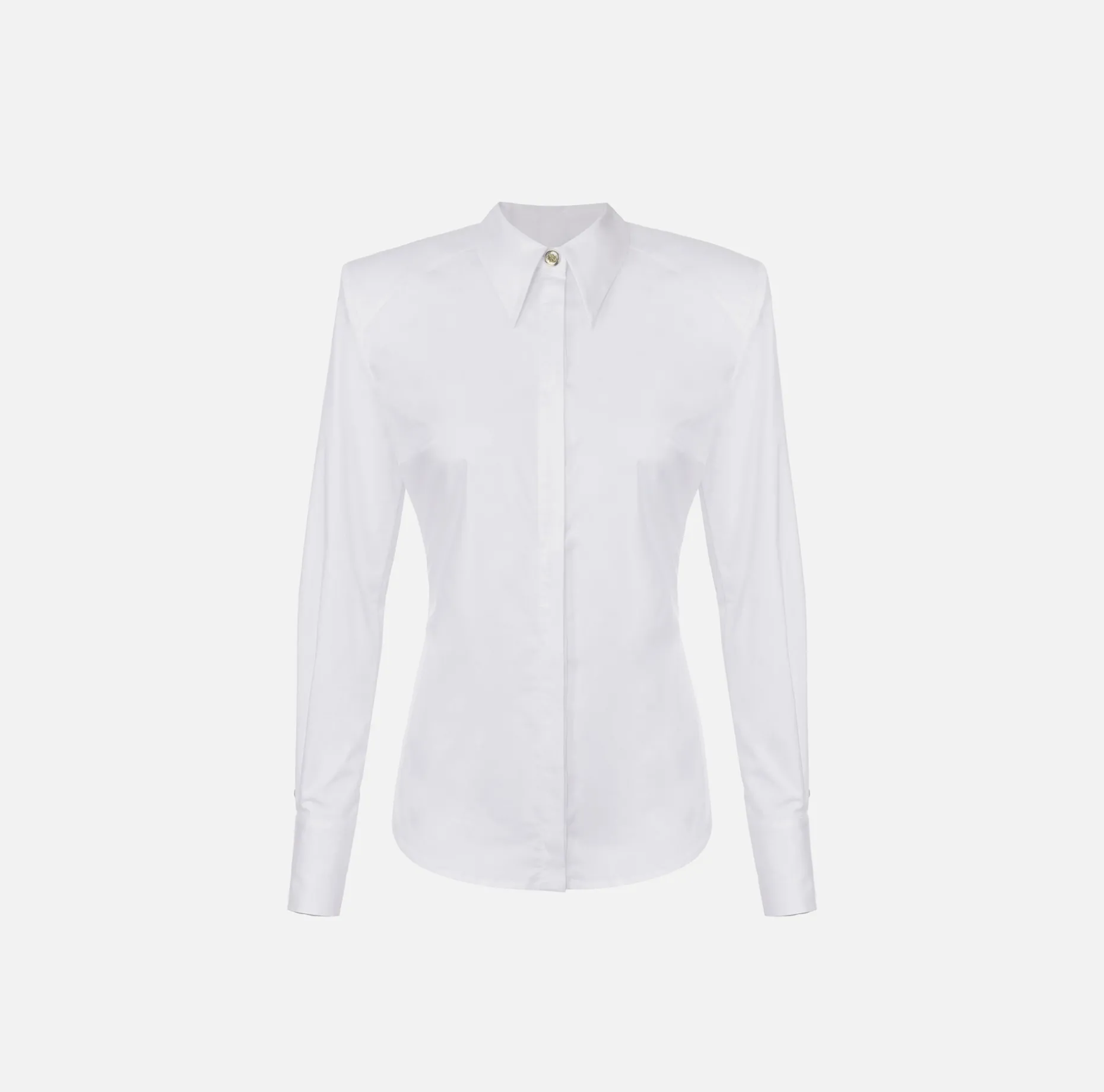 Elisabetta Franchi Shirts And Blouses | Poplin shirt with structured shoulders