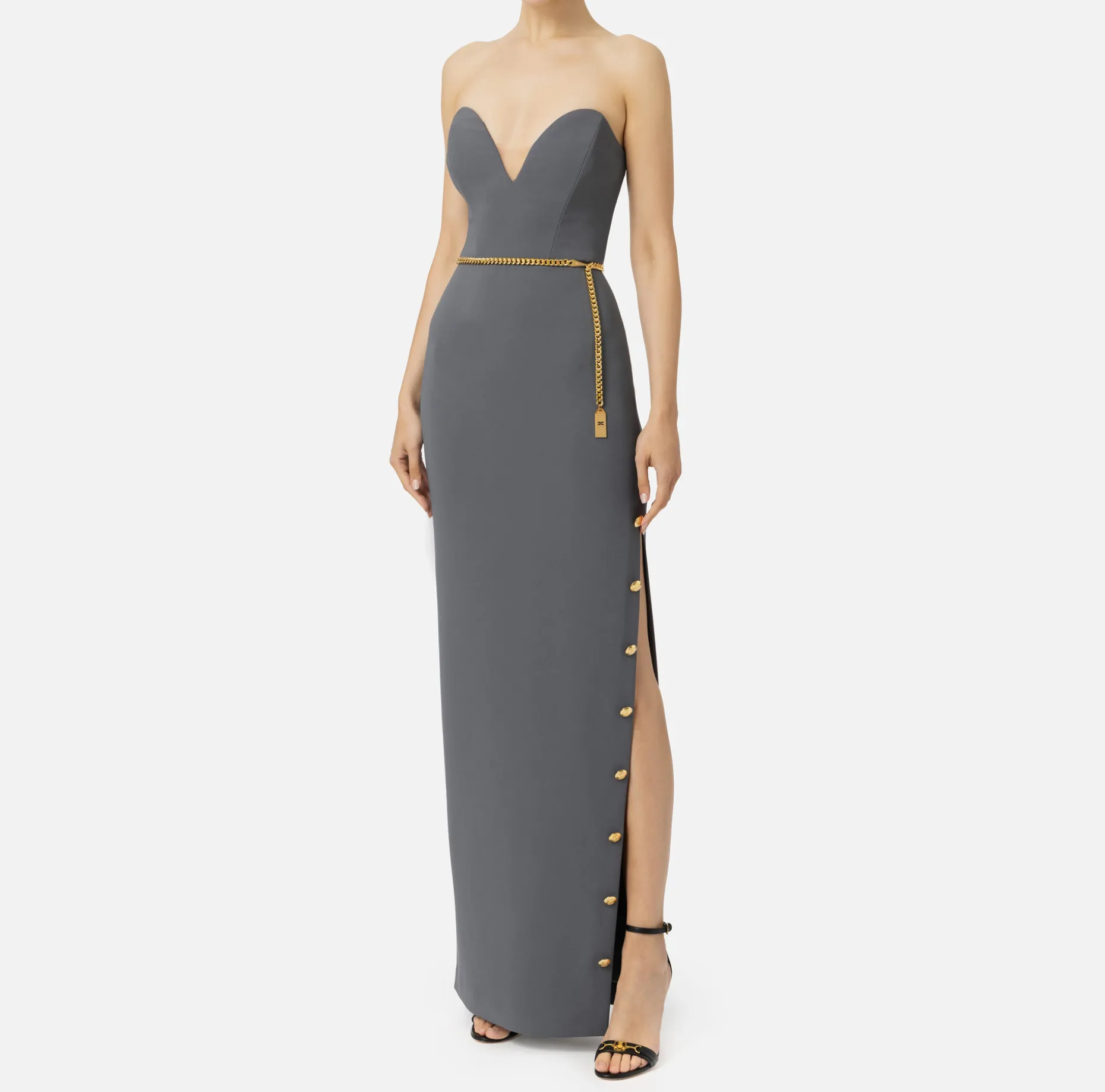 Elisabetta Franchi Red Carpet Dresses | Red Carpet | Red carpet dress in crêpe fabric with bustier neckline