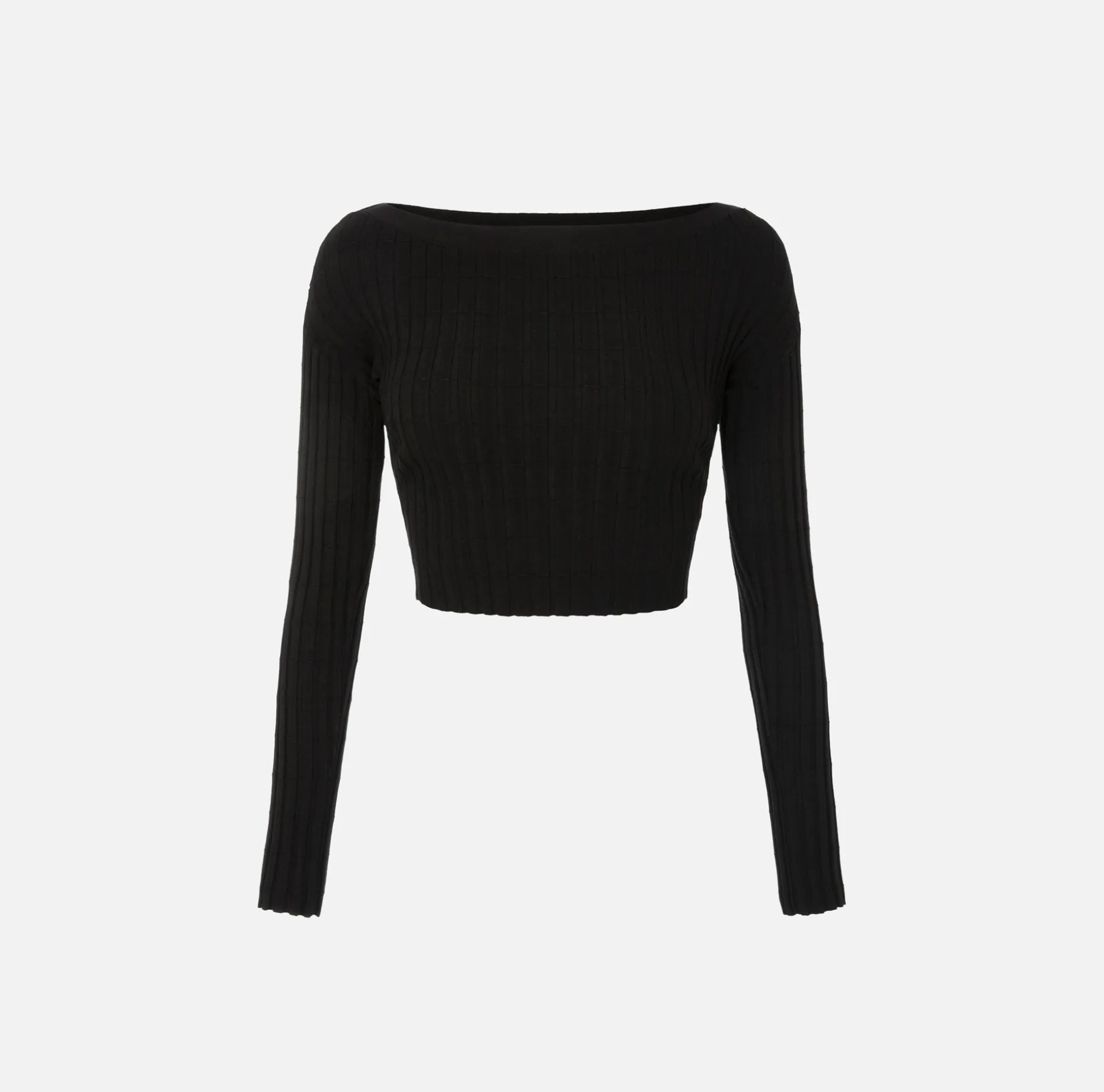 Elisabetta Franchi Knitwear And Sweatshirts | Ribbed viscose cropped top with button placket