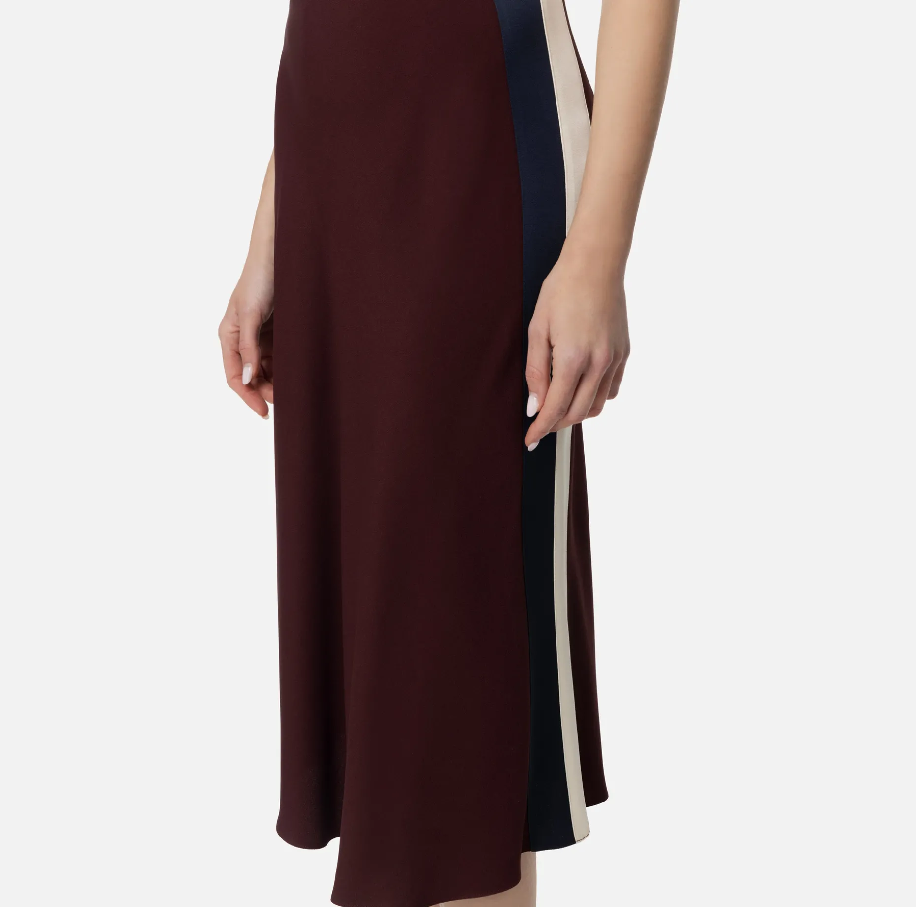 Elisabetta Franchi Skirts | Satin crêpe midi skirt with bands