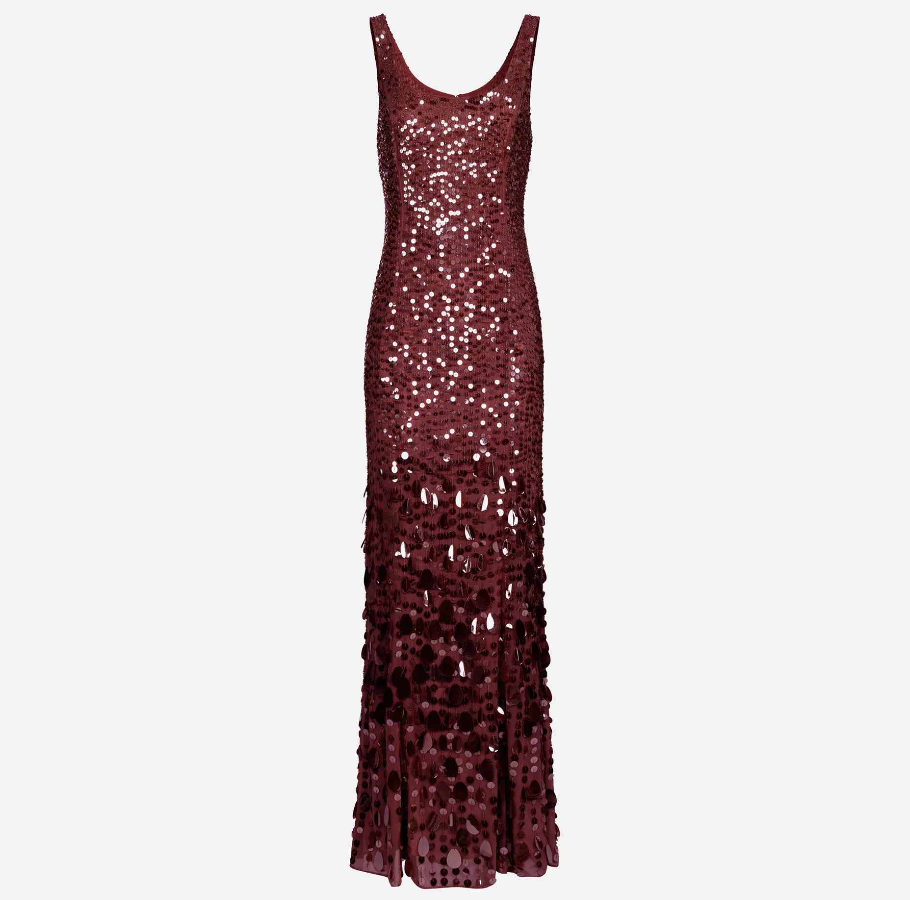 Elisabetta Franchi Dresses | Red Carpet | Sequin-embroidered georgette red carpet dress