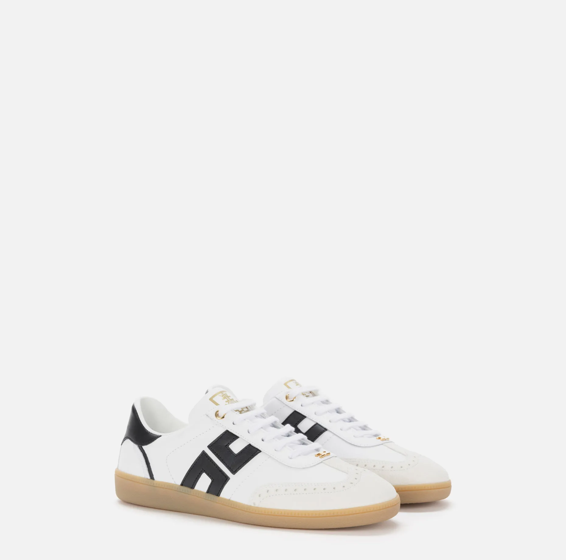 Elisabetta Franchi Sneakers & Flat Shoes | Shield leather sneakers