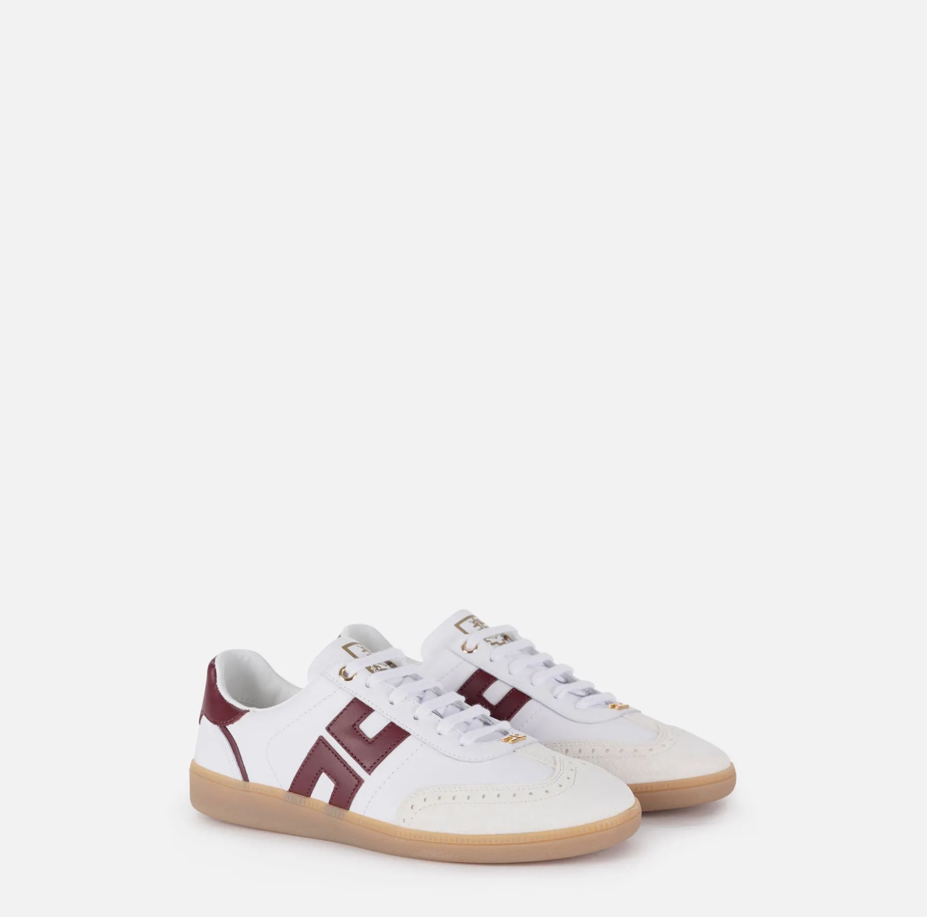 Elisabetta Franchi Sneakers & Flat Shoes | Shield leather sneakers