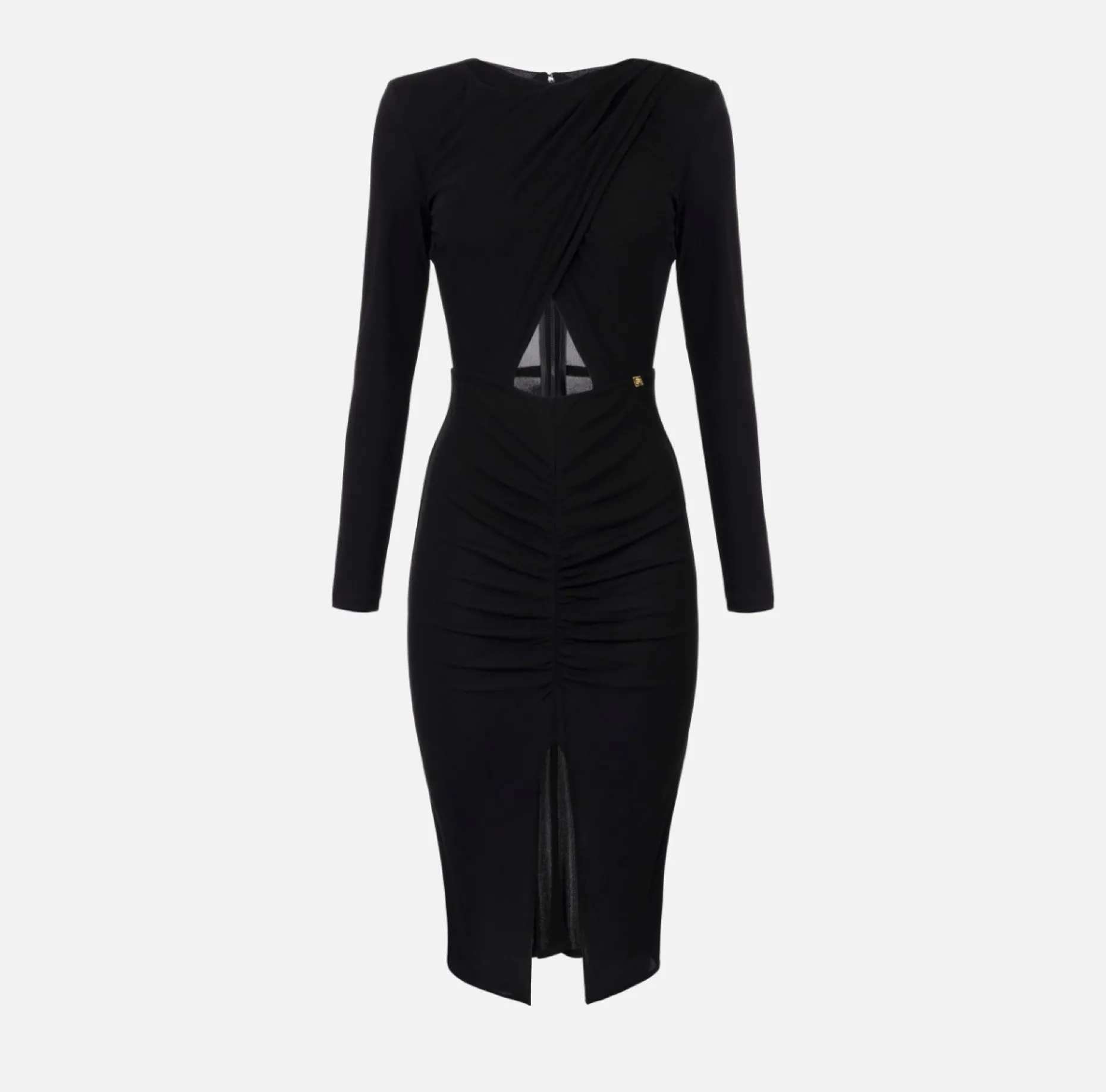 Elisabetta Franchi Dresses | Midi Dresses | Shiny jersey midi dress with draping