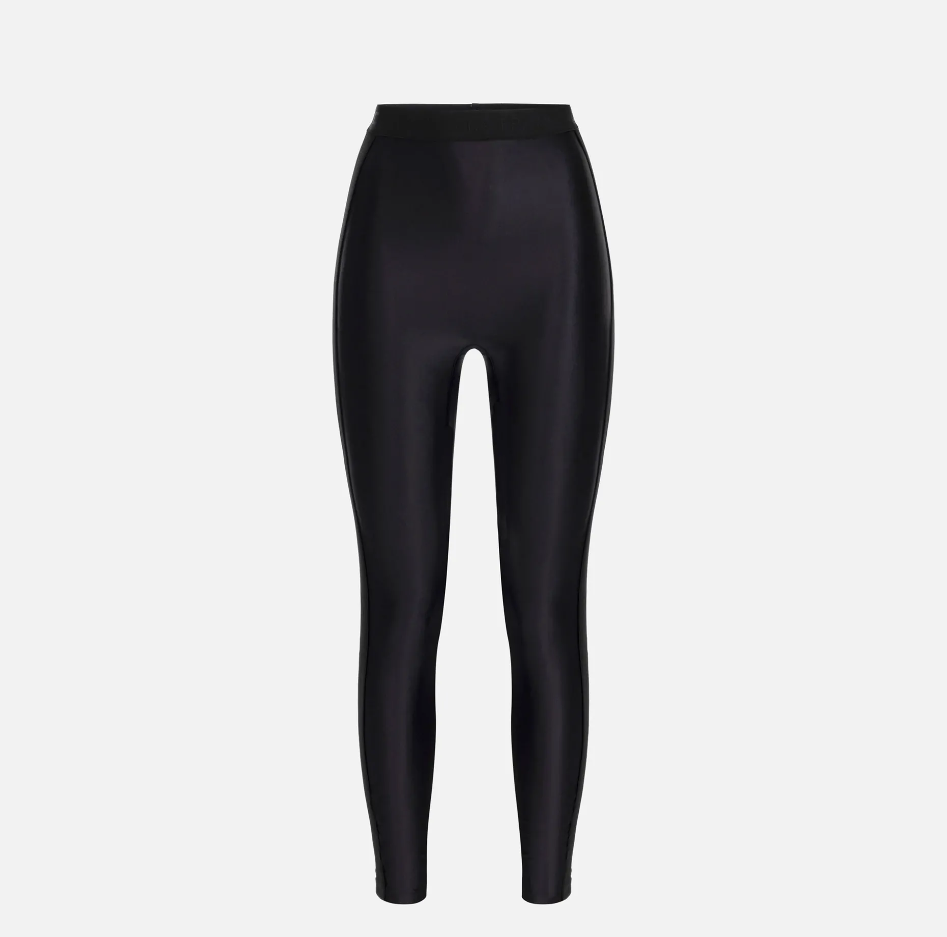 Elisabetta Franchi Trousers And Shorts | Shiny Lycra leggings with logoed elastic