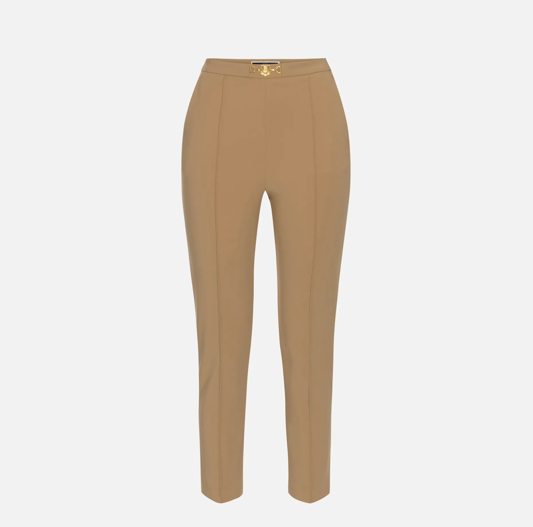 Elisabetta Franchi Trousers And Shorts | Straight trousers in technical fabric with horsebit