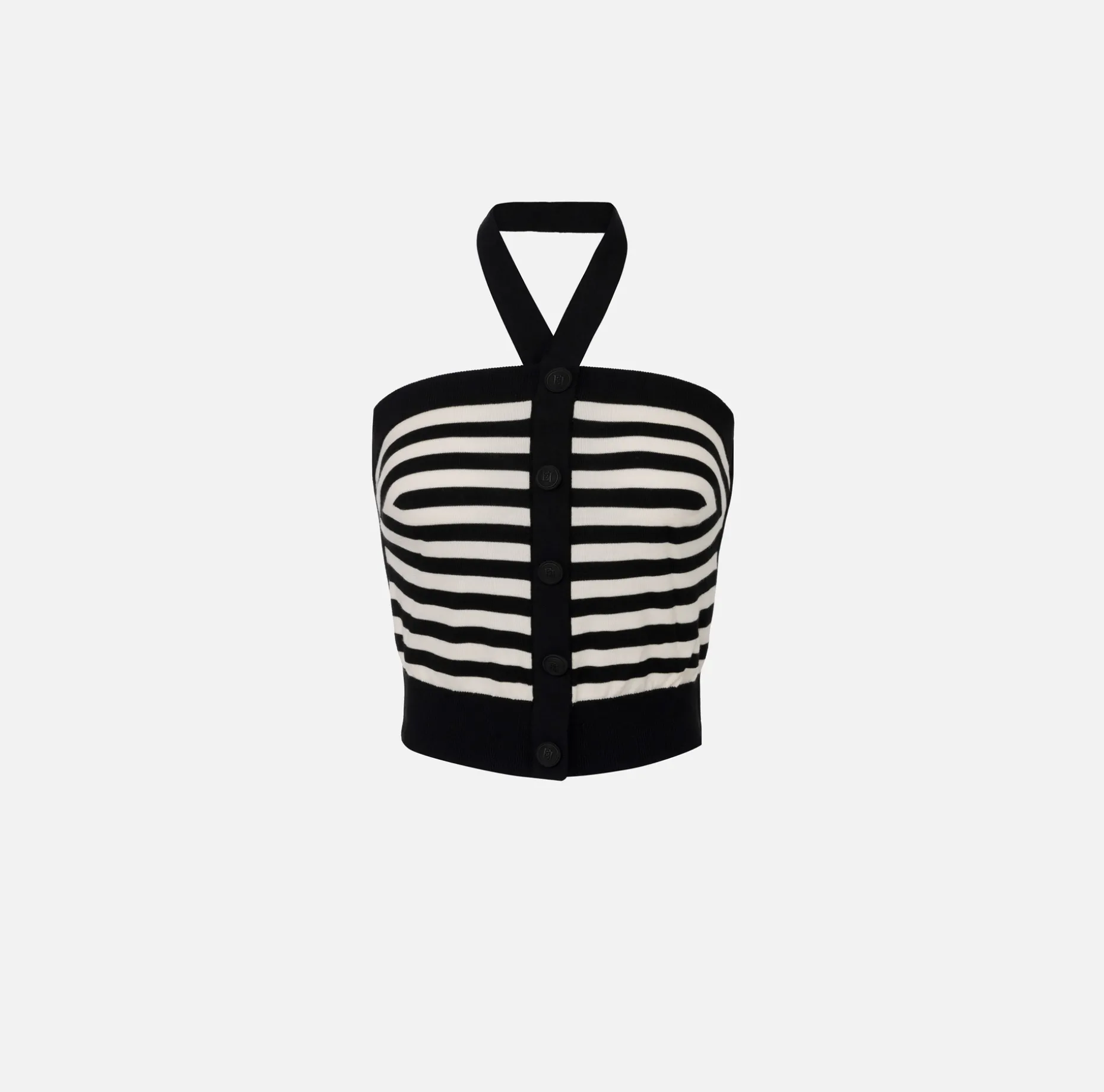 Elisabetta Franchi Top And T-Shirts | Striped wool top