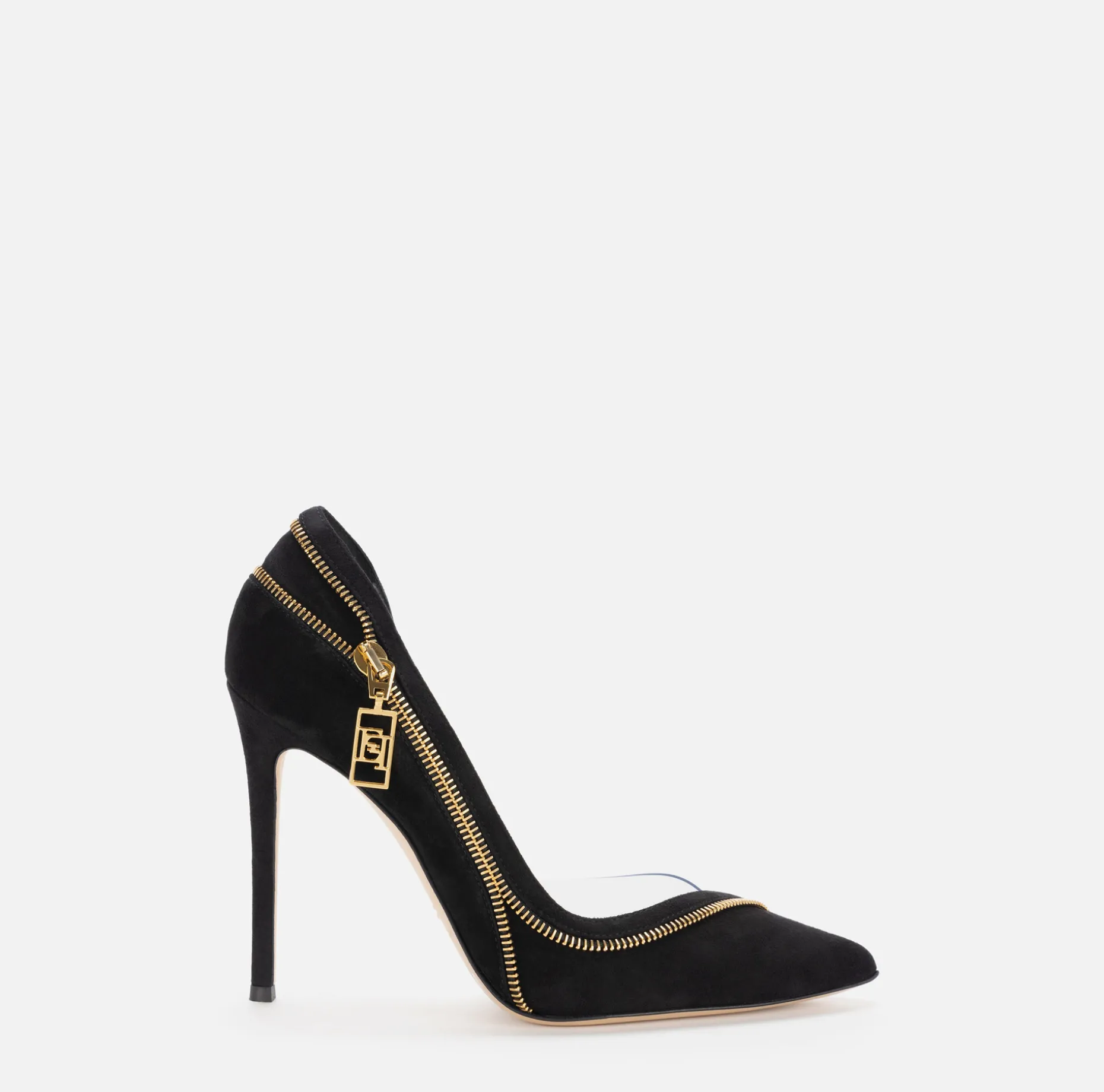 Elisabetta Franchi Pumps | Suede pump with zip