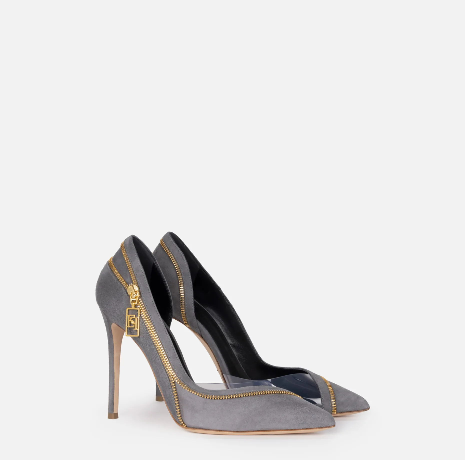 Elisabetta Franchi Pumps | Suede pump with zip