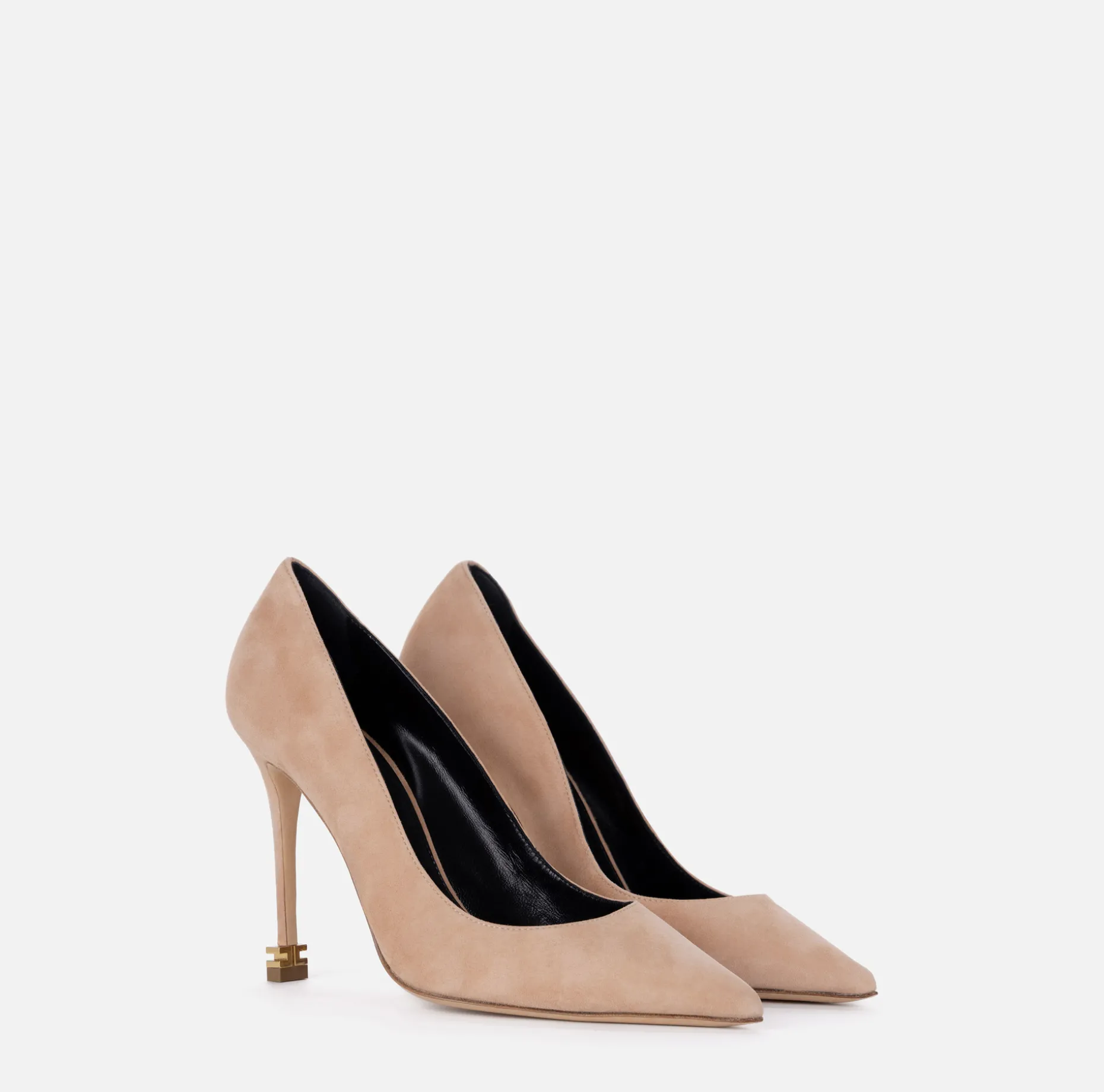 Elisabetta Franchi Pumps | Suede pumps with logo Étoile