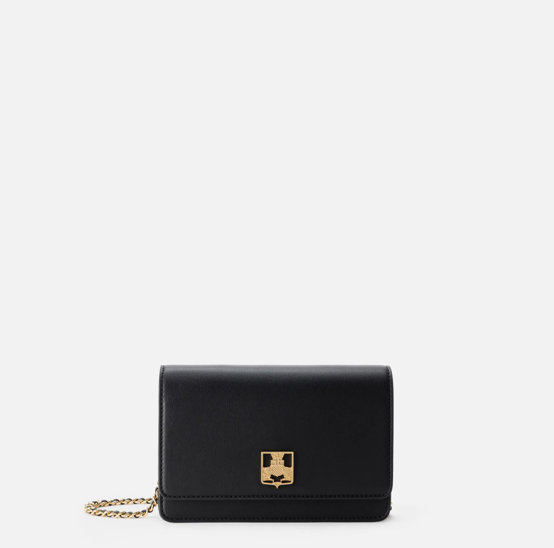 Elisabetta Franchi Strap Bags | Synthetic material shoulder bag with logo plaque