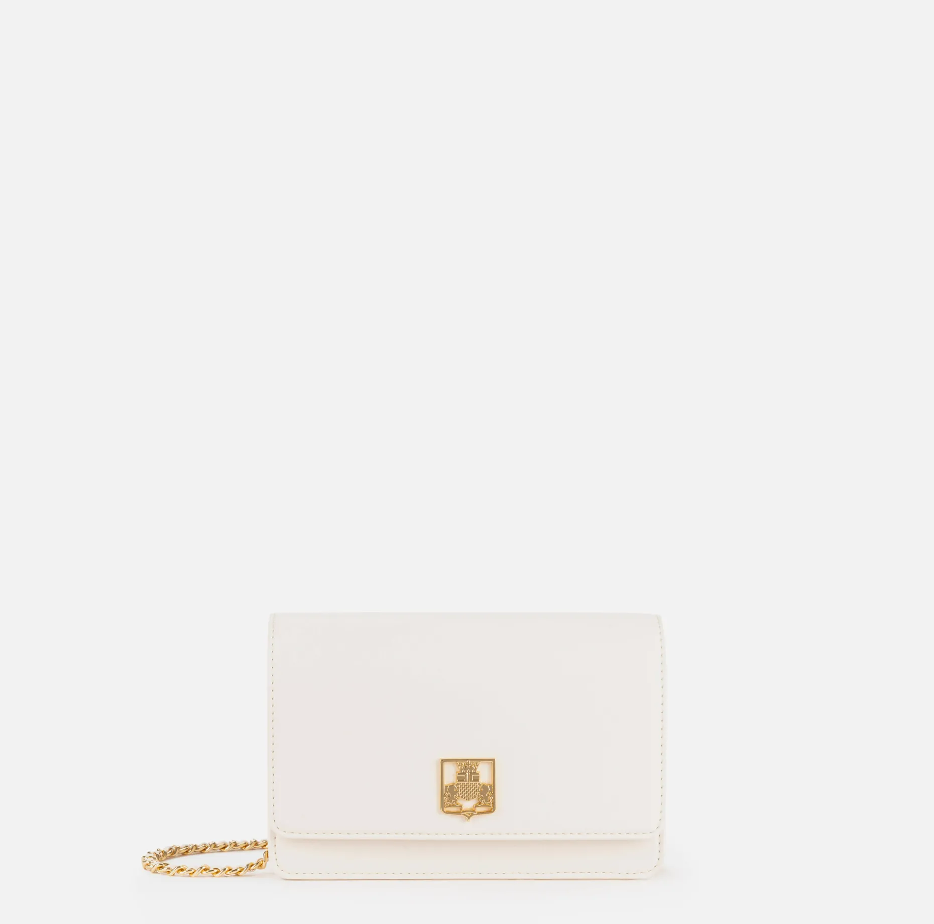 Elisabetta Franchi Strap Bags | Synthetic material shoulder bag with logo plaque