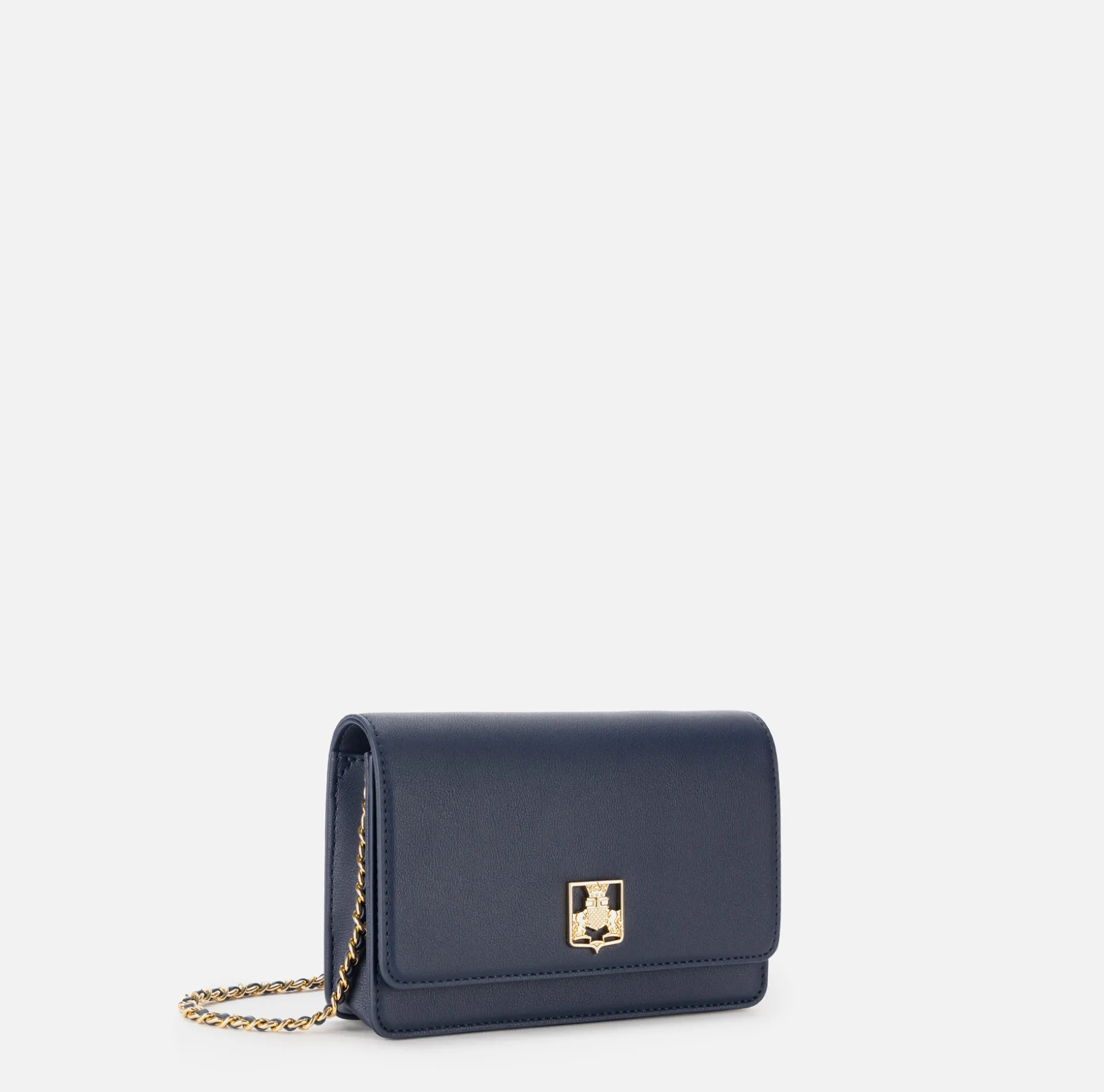 Elisabetta Franchi Strap Bags | Synthetic material shoulder bag with logo plaque