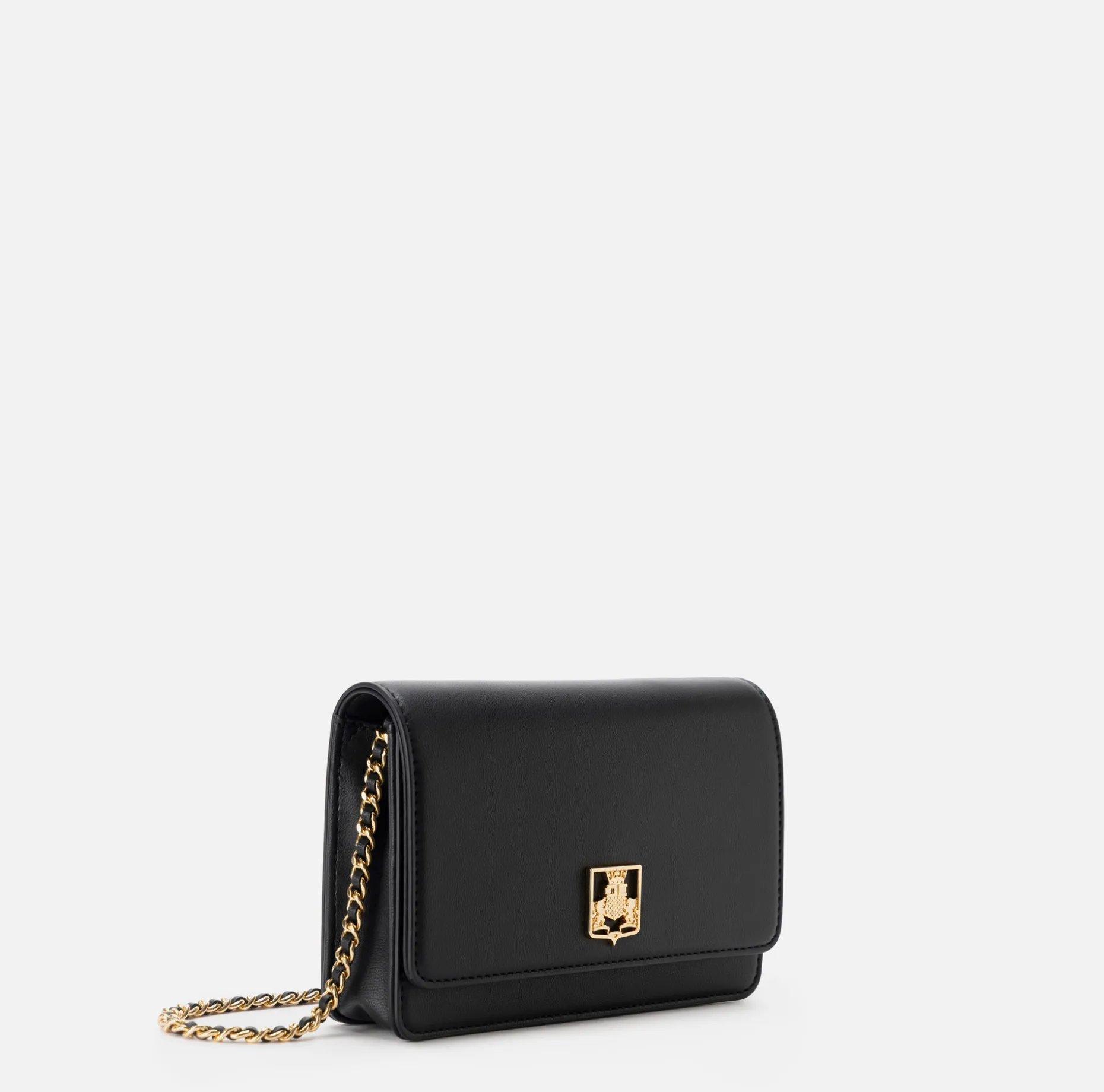 Elisabetta Franchi Strap Bags | Synthetic material shoulder bag with logo plaque