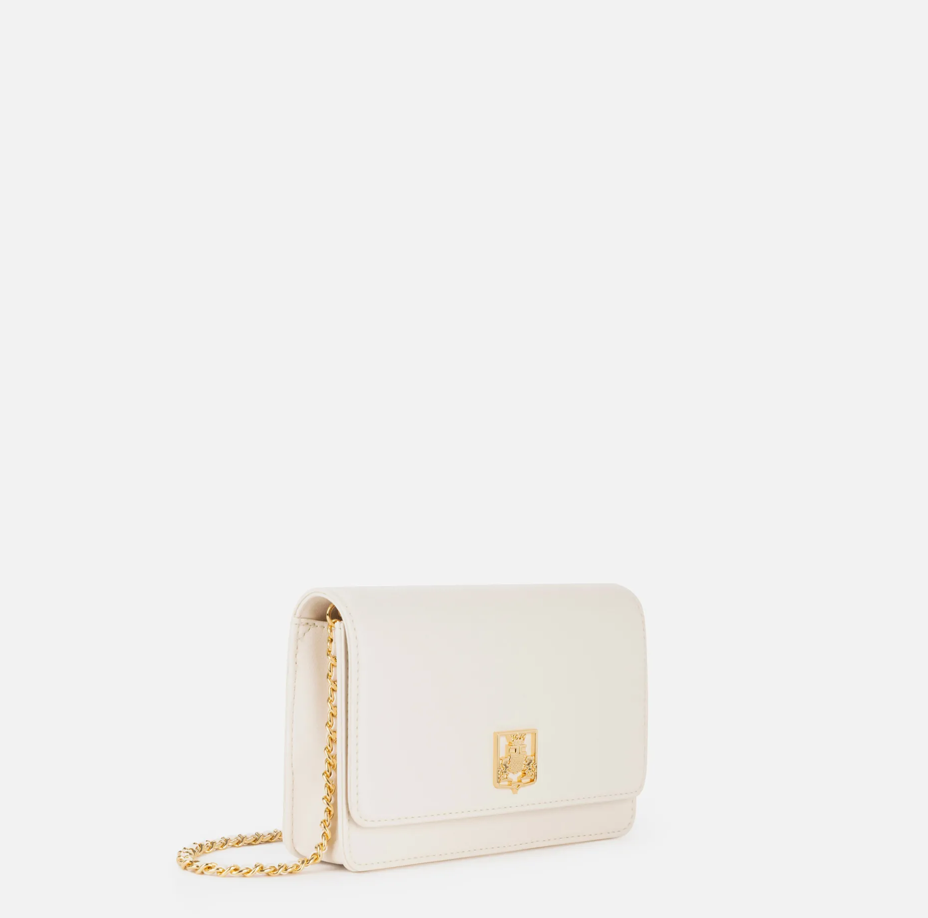 Elisabetta Franchi Strap Bags | Synthetic material shoulder bag with logo plaque