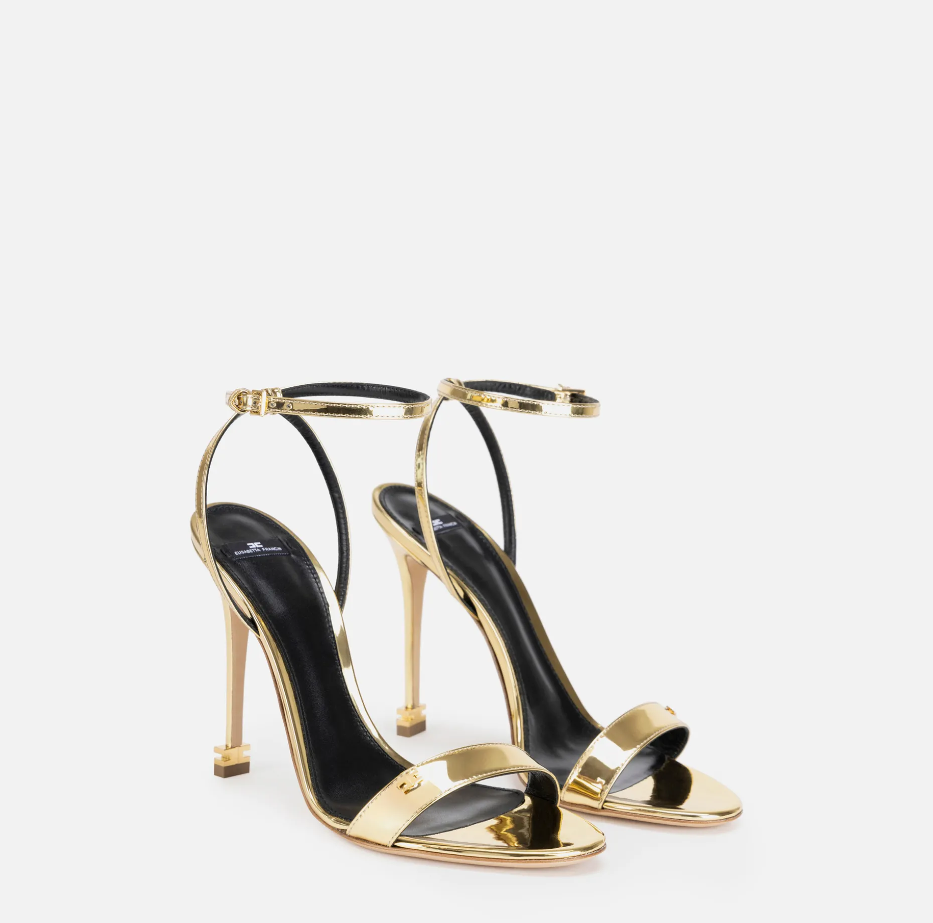 Elisabetta Franchi Sandals | Étoile metallic fabric sandals