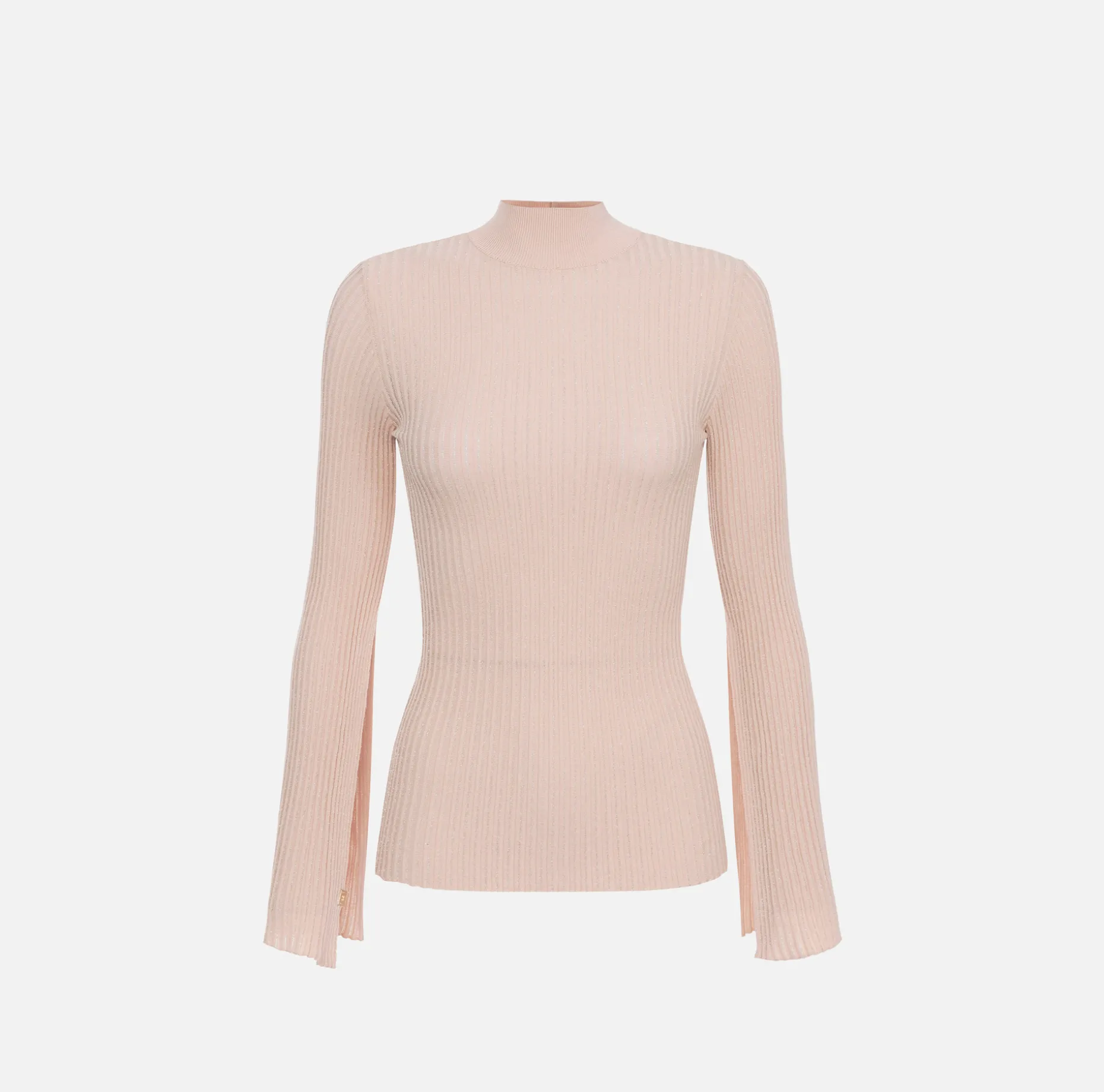 Elisabetta Franchi Knitwear And Sweatshirts | Turtleneck in narrow-ribbed lurex and viscose fabric