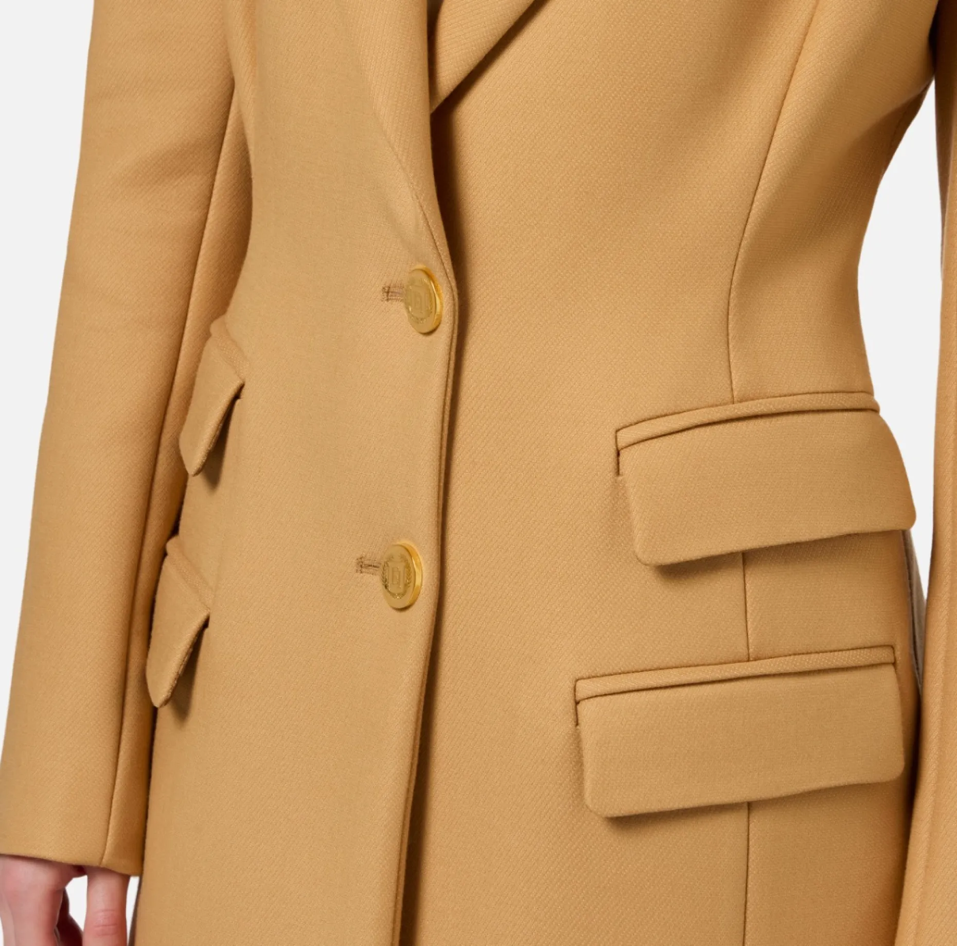 Elisabetta Franchi Coats And Jackets | Tuxedo-style coat in crêpe fabric