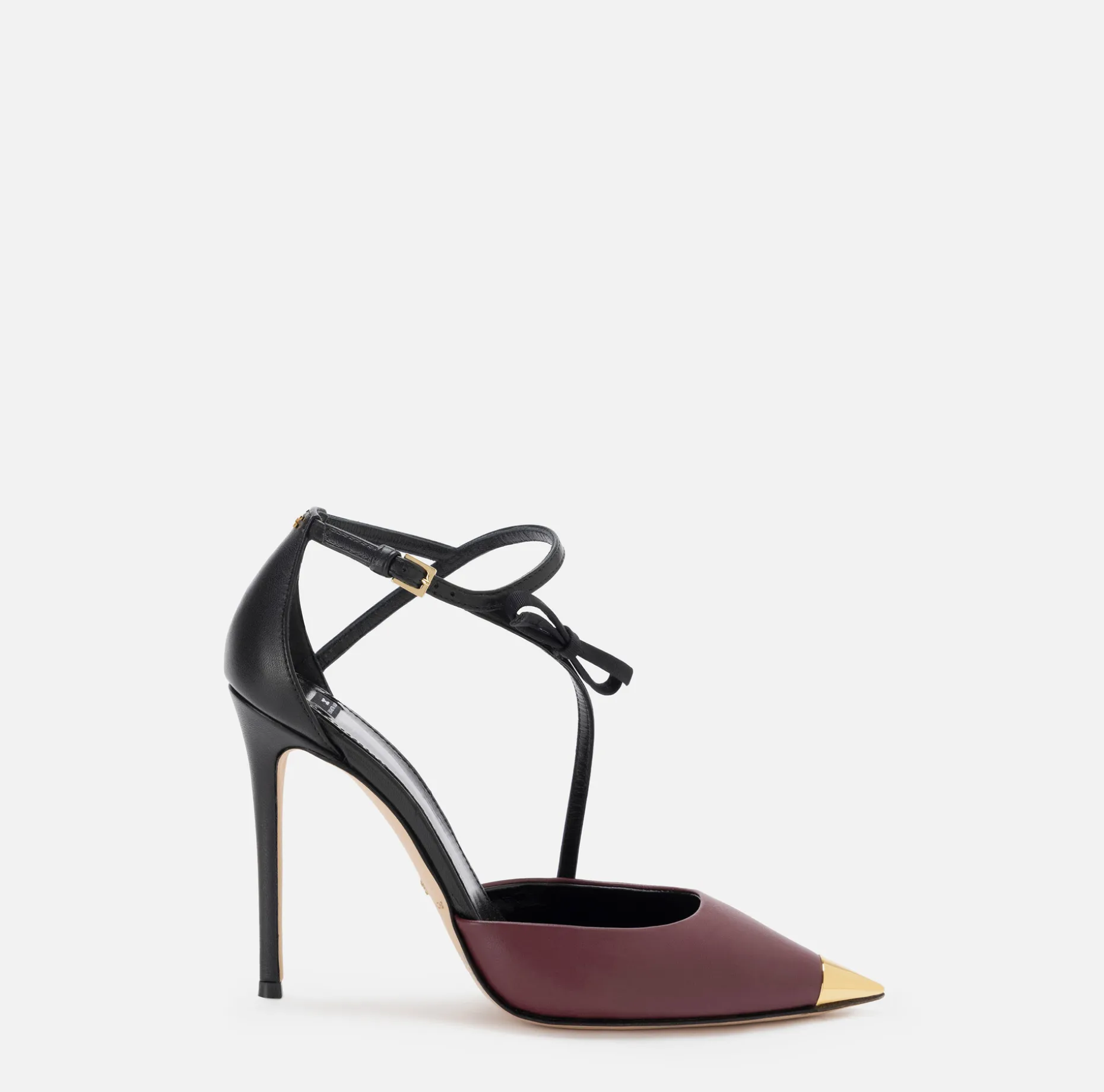 Elisabetta Franchi Pumps | Two-colour Nappa leather slingback shoes