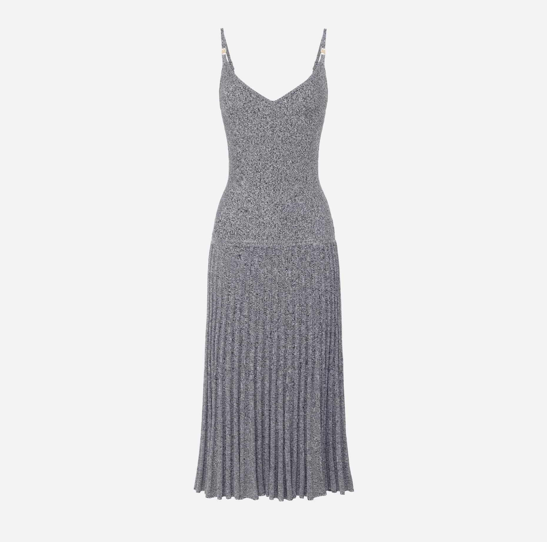 Elisabetta Franchi Midi Dresses | Knitted Dresses | Viscose midi dress with pleated effect