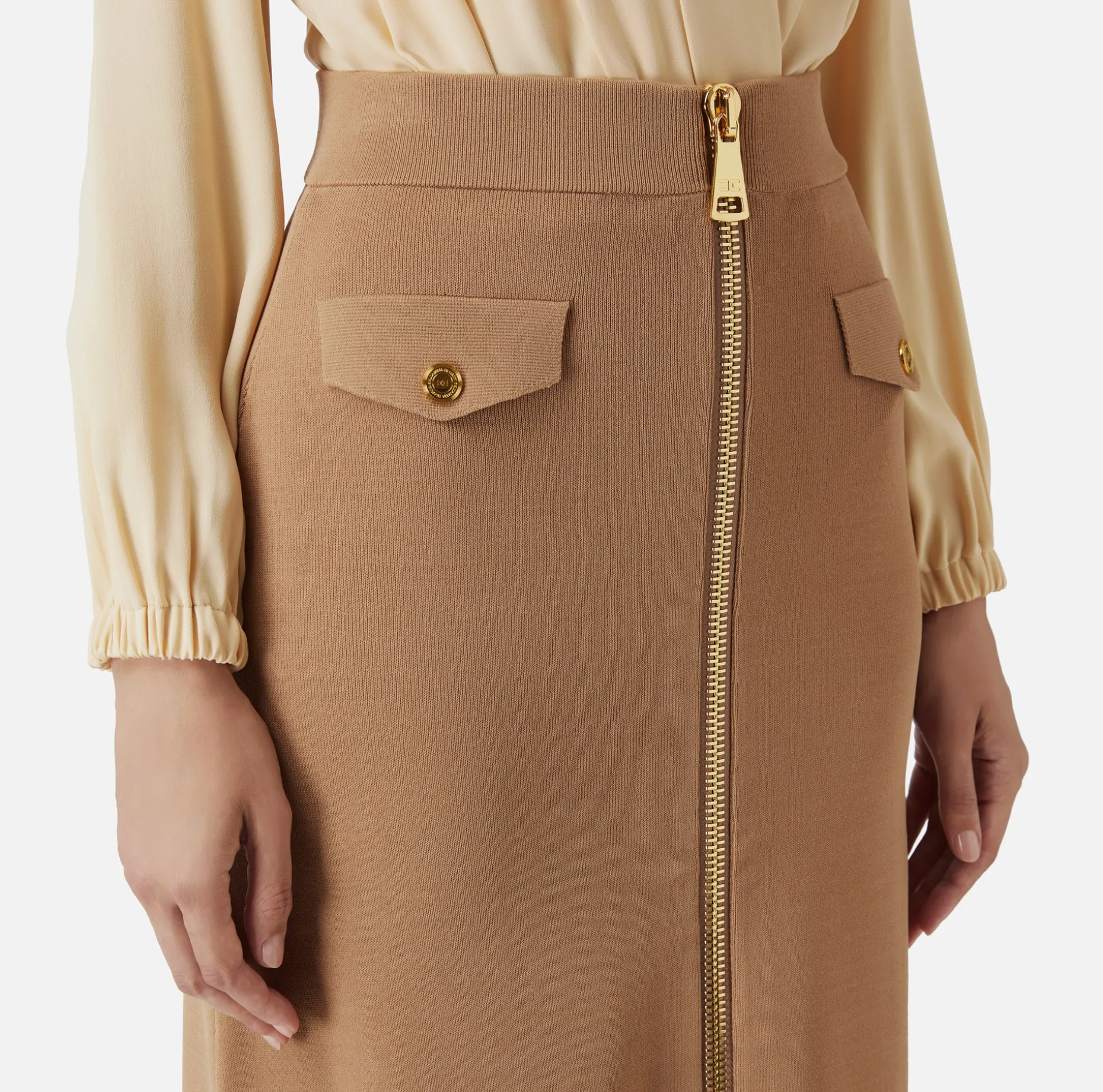 Elisabetta Franchi Skirts | Viscose midi skirt with zip