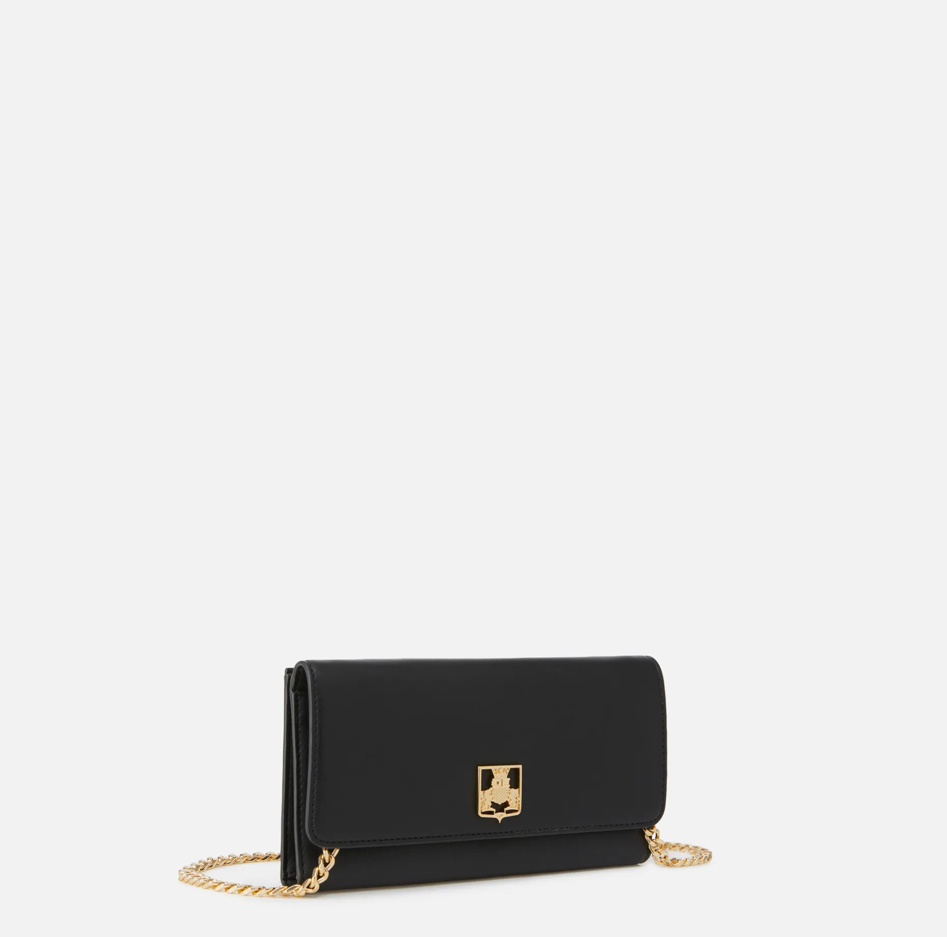 Elisabetta Franchi Clutch | Wallets | Wallet in synthetic material with golden metal shield