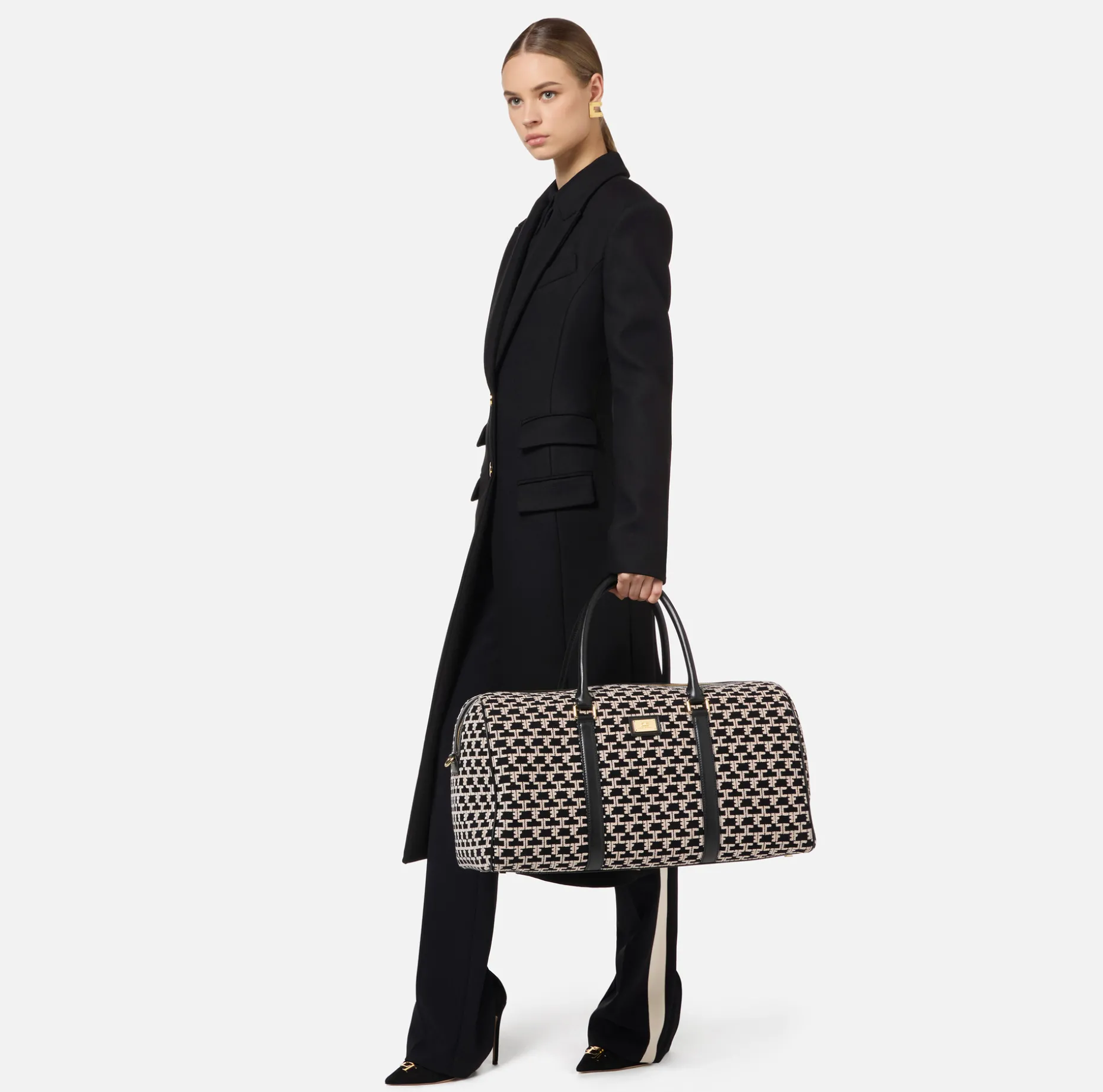 Elisabetta Franchi Luggage | Weekender Bag Monogram Travel