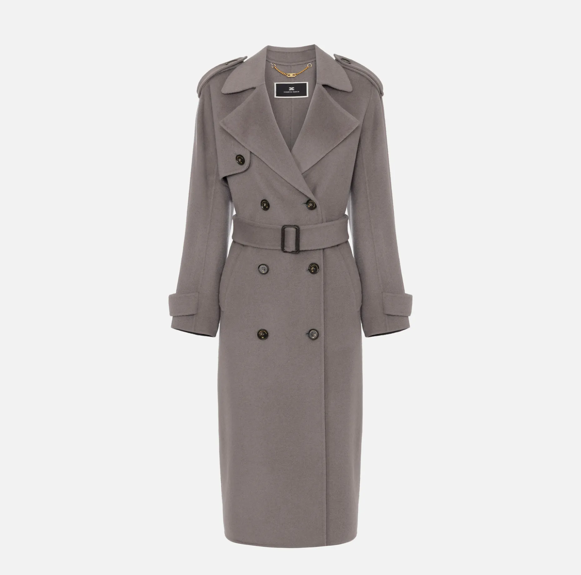 Elisabetta Franchi Coats And Jackets | Wool trench coat