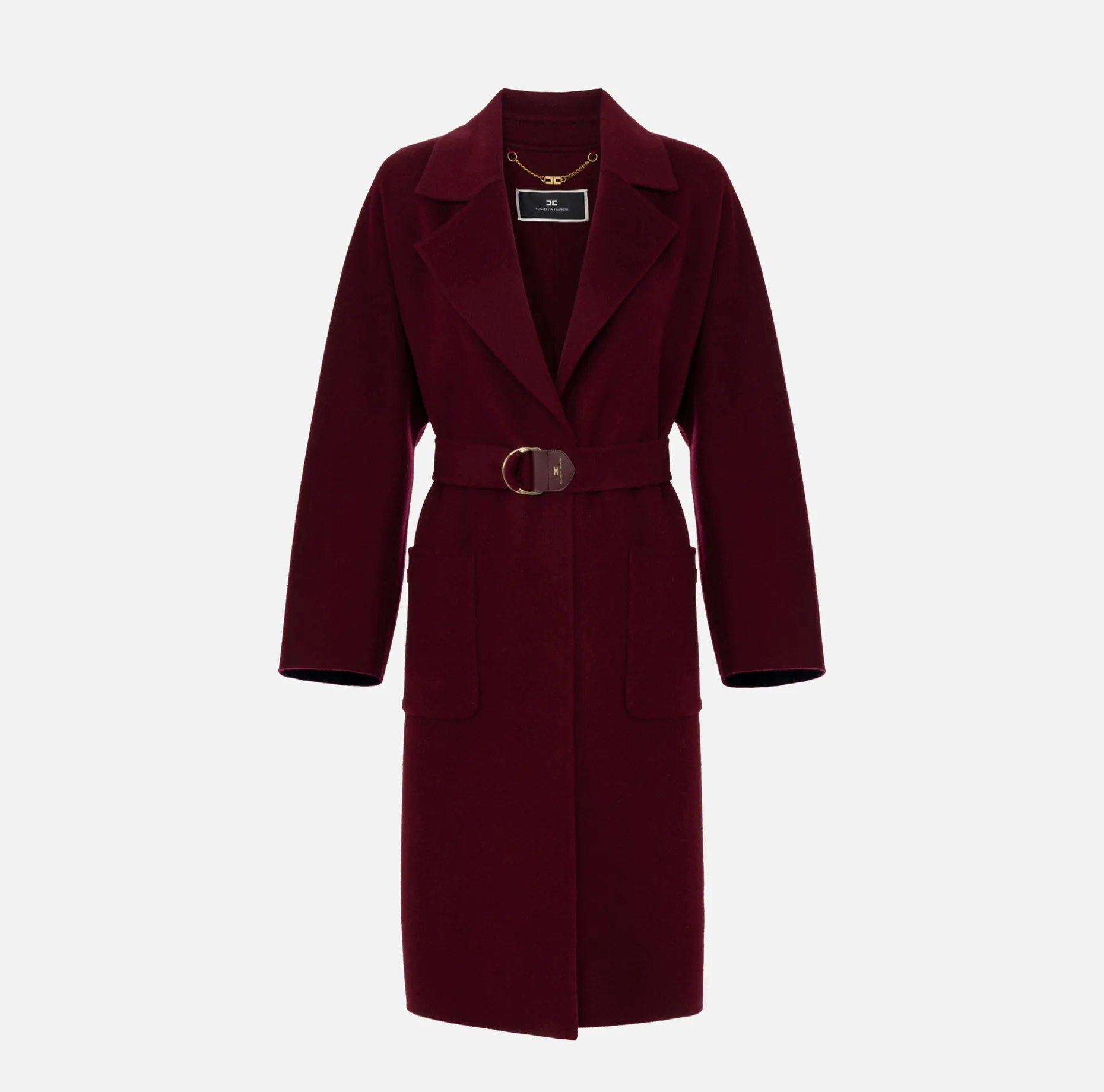 Elisabetta Franchi Coats And Jackets | Wool wrap coat